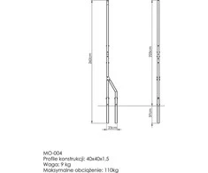 Išorinis stulpas MO-004 - Marbo Sport