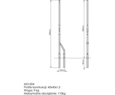 Išorinis stulpas MO-004 - Marbo Sport