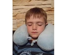Kaklo pagalvėlė BasicNature Kids, mėlyna