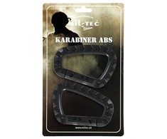 Mil-Tec Juodas CARABINER ABS