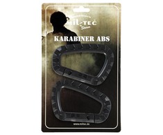 Mil-Tec Juodas CARABINER ABS