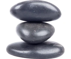 Masažinių lavos akmenų rinkinys inSPORTline River Stone 8-10 cm, 3 vnt.