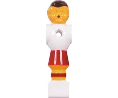 Keičiamas stalo futbolo žaidėjas Buffalo, raudonas / baltas, 16 mm, 4 vnt.
