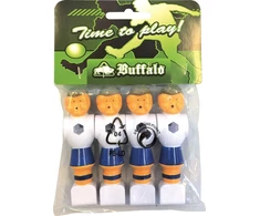 Stalo futbolo žaidėjai Buffalo, 16mm, mėlyni/balti, 4 vnt.