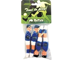 Stalo futbolo žaidėjai Buffalo, mėlyni / balti, 13 mm, 4 vnt.