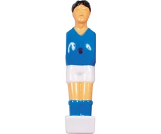 Keičiamas stalo futbolo žaidėjas Buffalo, mėlynas / baltas, 13 mm, 4 vnt.