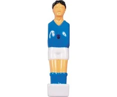 Keičiamas stalo futbolo žaidėjas Buffalo, mėlynas / baltas, 13 mm, 4 vnt.