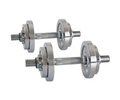 Keičiamo svorio chromuotų hantelių rinkinys inSPORTline 2x3–10kg