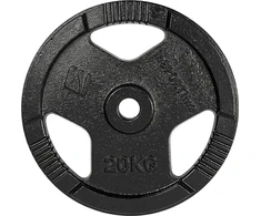 Ketaus svorio diskas inSPORTline Hamerton Juodas 20 kg, 30 mm