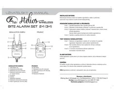 Kibimo indikatorių komplektas Zfish Helios Bite 3+1 2375