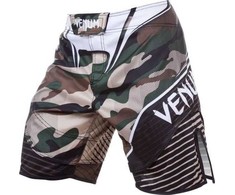 MMA šortai Venum Camo Hero, žali/rudi