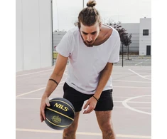 Krepšinio kamuolys NPK270 BASKETBALL Juodas SLASHER 7 NILS