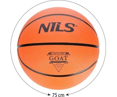 Krepšinio kamuolys Nils GOAT NPK272, oranžinis, 7 dydis