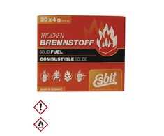 Esbit kietojo kuro tabletes 20 vnt. x 4 g