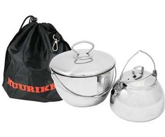 Lauko puodų rinkinys Muurikka, virdulys ir troškintuvas