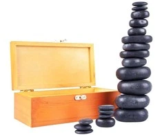 Lavos masažinių akmenų rinkinys inSPORTline Basalt Stone 20vnt.