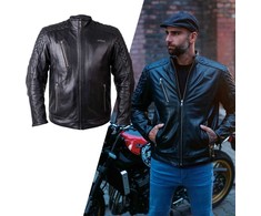 Leather Motorcycle Jacket W-TEC Elcabron