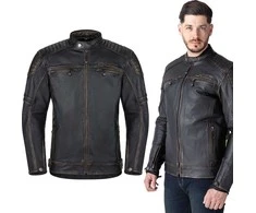 Leather Motorcycle Jacket W-TEC Mungelli EVO