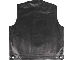 Leather Motorcycle Vest W-TEC Delasola