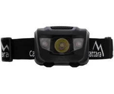LED žibintuvėlis ant galvos Cattara – juodas, 80 lm