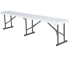 Sulankstomas suolas Lifetime Boston, baltas, 183x30x42 cm