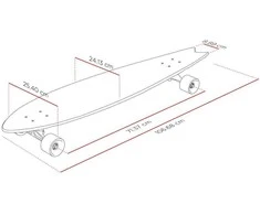 Longboardas Street Surfing Fishtail – The Leaf 42”, kinų klevas, ABEC-7