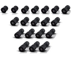 Marbo Sport Gumuotas hantelis Marbo - 17,5kg, juodas