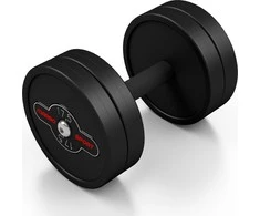 Marbo Sport Gumuotas hantelis Marbo - 17,5kg, juodas