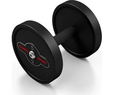 Marbo Sport Gumuotas hantelis Marbo - 20 kg, juodas