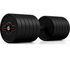 Marbo Sport Gumuotas hantelis Marbo - 47,5kg, juodas