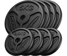 Marbo Sport Ketaus svorių komplektas Marbo Slim, 30kg / 4x5kg + 4x2.5kg
