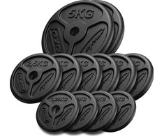 Marbo Sport Ketaus svorių komplektas Marbo Slim, 30kg / 4x1.25kg, 6x2.5kg, 2x5kg