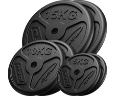 Marbo Sport Ketaus svorių komplektas Marbo, 60kg / 2x15kg + 2x10kg + 2x5kg