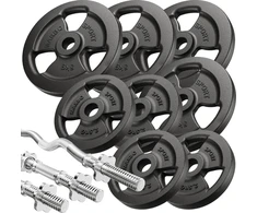 Marbo Sport Komplektas MH1_68KG_KIER | reguliuojamas suoliukas + kojų presas + maldos baras (įkišamas) + rankenų ir svarmenų rinkinys 4