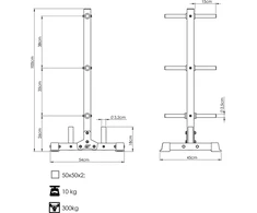Svarmenų stovas Marbo Sport MS-S103 2.0