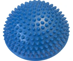 Masažo kamuoliukas Yate Spiky Half Ball, 16 cm – mėlynas