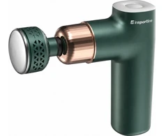 Massage Gun with Heated/Cooling Attachment inSPORTline ChillFrost • 1,800 mAh • 1,600–2,800 RPM • Up to 6 mm