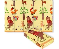 MD05 KIDS FOLDING MAT FOREST 190x150CM NILS FUN