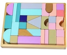 Medinės kaladėlės 29 vnt. Ecotoys
