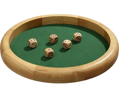 Medinis kauliukų padėklas Philos, skersmuo 40 cm