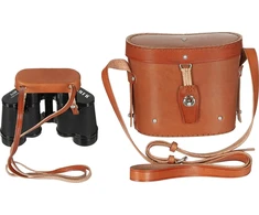 MFH Binocular 8 x 30 juodas with leather case