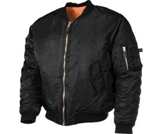 MFH US Flight Jacket MA1 juodas
