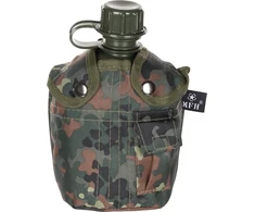 MFH US Plastic Canteen 1 l cover BW camo BPA free