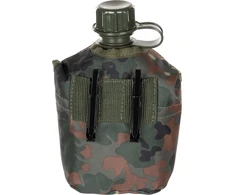 MFH US Plastic Canteen 1 l cover BW camo BPA free