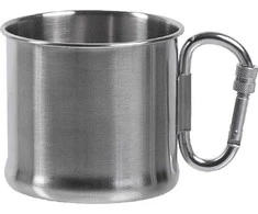 Mil-Tec 500ML S/STEEL KARABINER CUP
