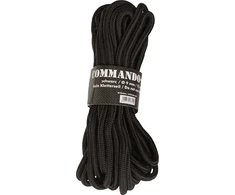 Mil-Tec Komando virvė, juoda 5 mm (15 m)