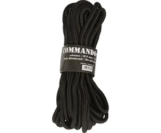 Mil-Tec Komando virvė, juoda 5 mm (15 m)