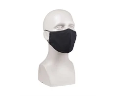 Mil-Tec Juodas MOUTH/NOSE COVER PES/EL WIDE-SHAPE