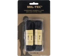 Mil-Tec Juodi medvilniniai batų raišteliai, 140 cm