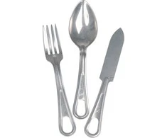 Mil-Tec US STAINLESS STEEL 3-PC. EATING UTENSIL